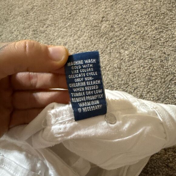 Reba Jeans Womens 10 Ruffle Flare Bootcut Embellished Raw Hem Distressed White - Picture 10 of 11